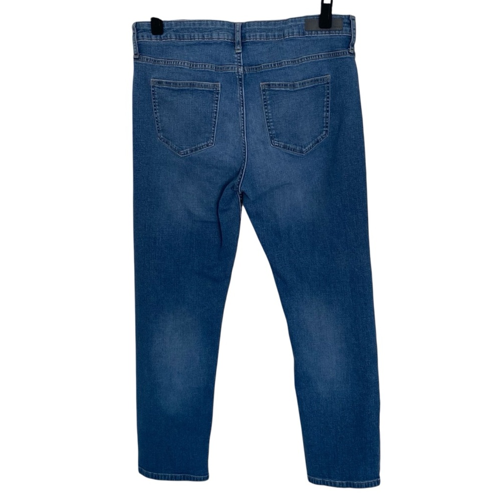 Calvin Klein Jeans Women’s 14 Blue Denim Medium Wash Slim Boyfriend Stretch - Picture 2 of 10